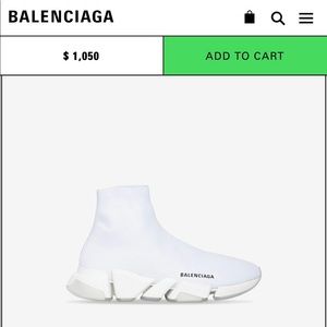 BALENCIAGA SPEED 2.0 WHITE SNEAKER